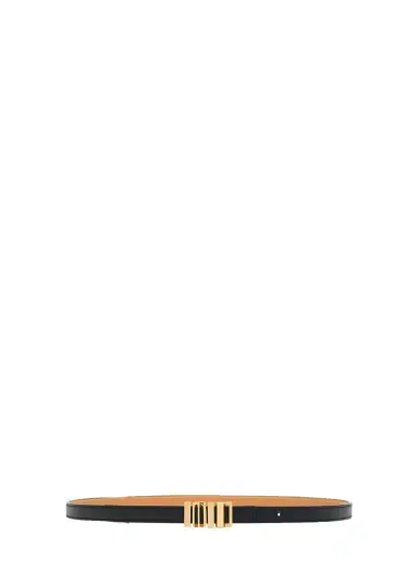 Loewe Graphic Buckle Leather Skinny Belt | Thumbnail 3 Loewe Graphic Buckle Leather Skinny Belt | Thumbnail 3