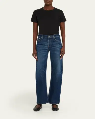 EB Denim Alida Mid-Rise Loose Bowed Jeans | Thumbnail 2 EB Denim Alida Mid-Rise Loose Bowed Jeans | Thumbnail 2