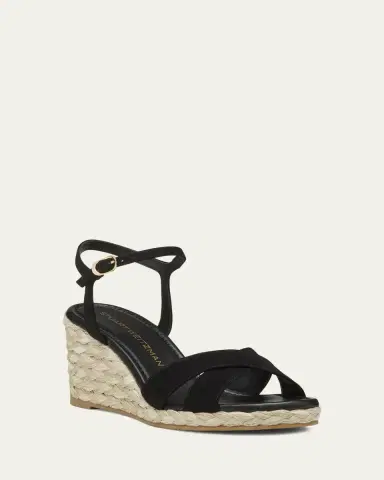 Stuart Weitzman Dayna Suede Crisscross Wedge Espadrilles | Thumbnail 2 Stuart Weitzman Dayna Suede Crisscross Wedge Espadrilles | Thumbnail 2
