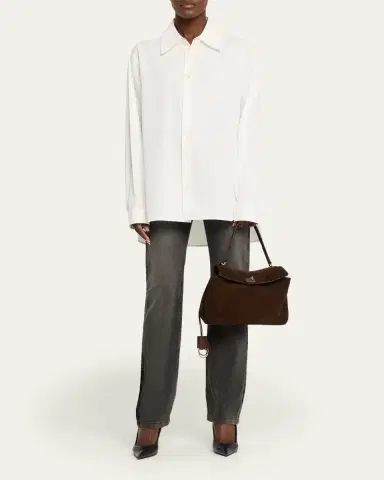 Balenciaga Rodeo Small Suede Top-Handle Bag | Thumbnail 5 Balenciaga Rodeo Small Suede Top-Handle Bag | Thumbnail 5