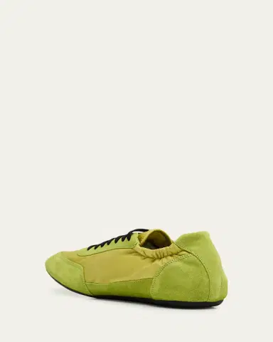 Prada Men's Collapse Nylon and Suede Low-Top Sneakers | Thumbnail 15