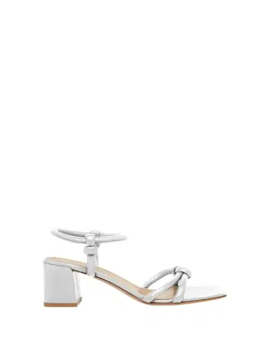 Gianvito Rossi Leather Knot Ankle-Strap Sandals | Thumbnail 1 Gianvito Rossi Leather Knot Ankle-Strap Sandals | Thumbnail 1