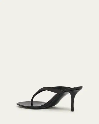 Saint Laurent 75mm Sue Leather Thong Mules | Thumbnail 2 Saint Laurent 75mm Sue Leather Thong Mules | Thumbnail 2