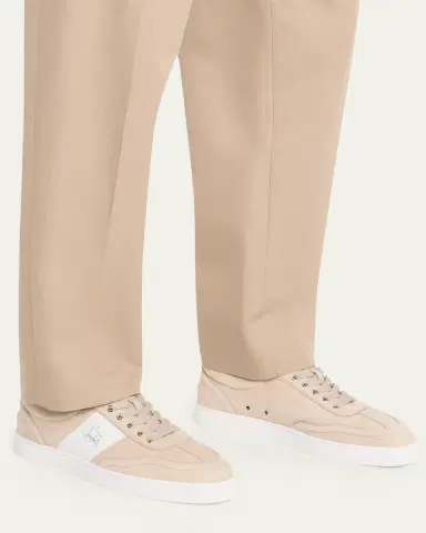 Christian Louboutin Men's Retero Nubuck Leather Low-Top Sneakers | Thumbnail 2 Christian Louboutin Men's Retero Nubuck Leather Low-Top Sneakers | Thumbnail 2