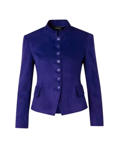 Akris Deva Suede Short Jacket | Thumbnail 1 Akris Deva Suede Short Jacket | Thumbnail 1