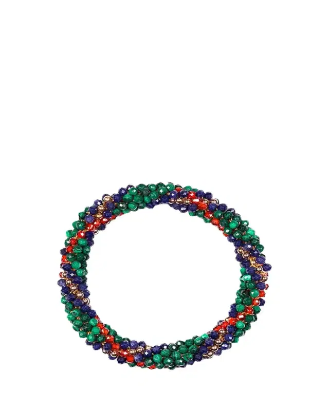 Meredith Frederick 14K Malachite and Lapis Pinar Bracelet