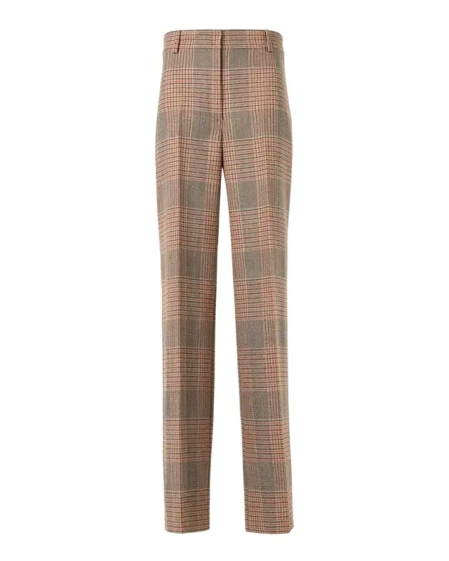 Akris punto Chiaro Glen Check Heavy Wool Twill Pants