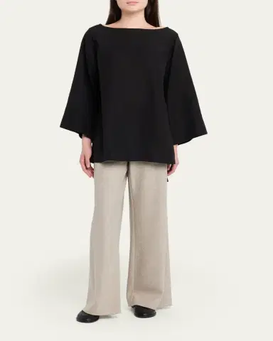 The Row Junia Boat-Neck Linen Top | Thumbnail 2
