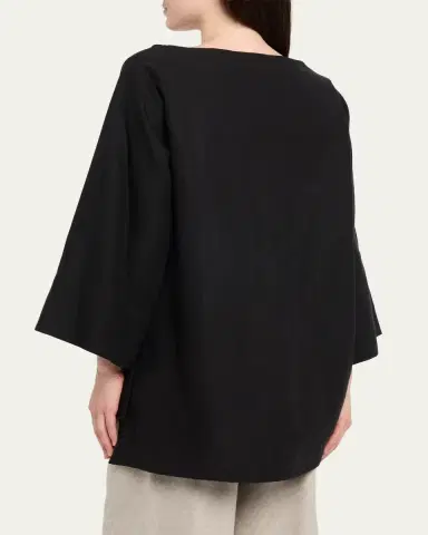 The Row Junia Boat-Neck Linen Top | Thumbnail 3