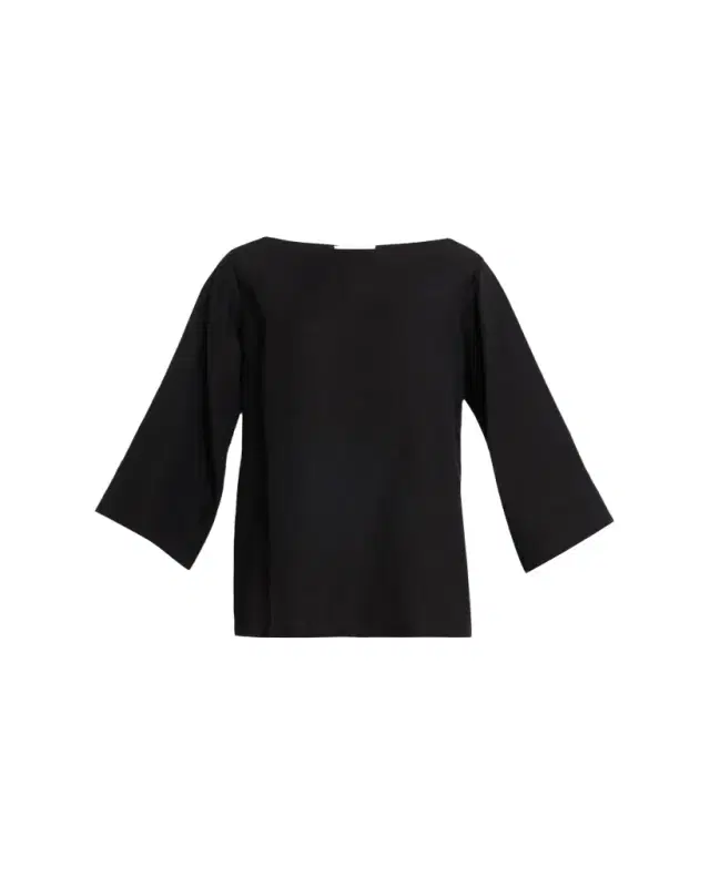 THE ROW Junia Boat-Neck Linen Top