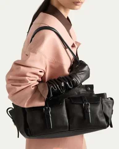 Prada Route Leather Tote Bag | Thumbnail 2