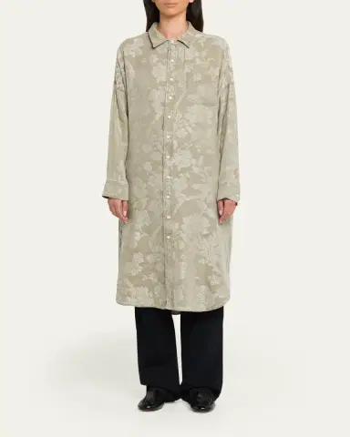 R13 Jumbo Linen-Blend Shirtdress | Thumbnail 2