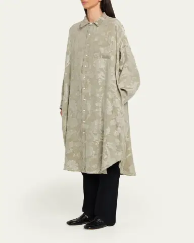 R13 Jumbo Linen-Blend Shirtdress | Thumbnail 4