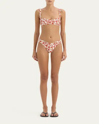 SIR. Chloe Floral Shaped Bikini Bottoms | Thumbnail 2