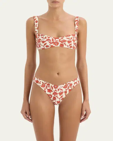SIR. Chloe Floral Shaped Bikini Bottoms | Thumbnail 4