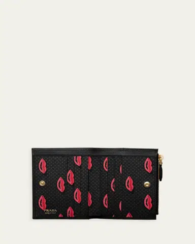 Prada Leather Bifold Wallet | Thumbnail 2