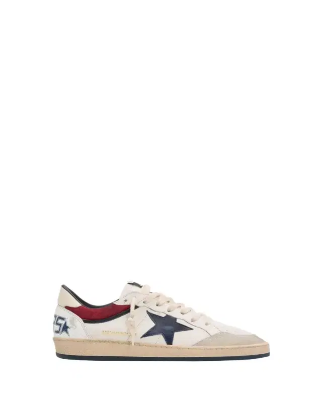 Men's Ballstar Leather and Suede Low-Top Sneakers
