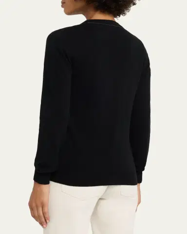 Brunello Cucinelli V-Neck Cashmere Sweater | Thumbnail 3