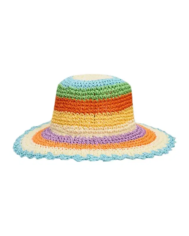 Molo Girl 's Scalloped Straw Hat