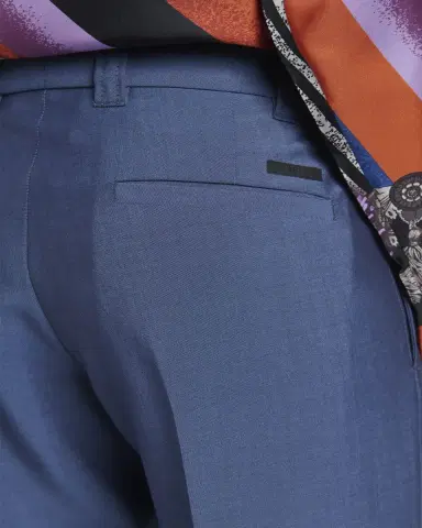 Versace Men's Wool Pleated Trousers | Thumbnail 5
