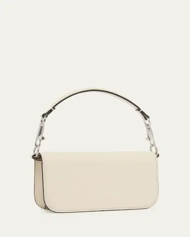 Valentino Garavani Loco Crystal VLogo Leather Shoulder Bag | Thumbnail 3 Valentino Garavani Loco Crystal VLogo Leather Shoulder Bag | Thumbnail 3