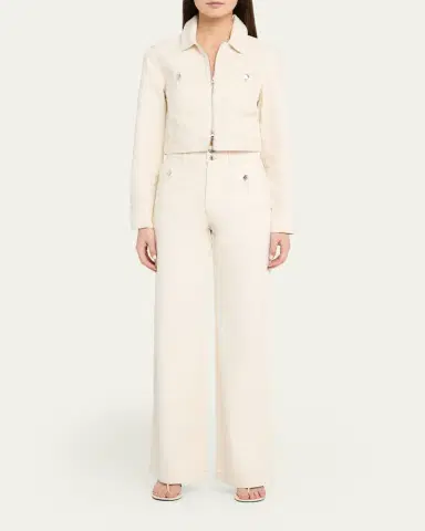 Veronica Beard Taylor High-Rise Wide-Leg Jeans | Thumbnail 2 Veronica Beard Taylor High-Rise Wide-Leg Jeans | Thumbnail 2