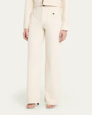 Veronica Beard Taylor High-Rise Wide-Leg Jeans | Thumbnail 4 Veronica Beard Taylor High-Rise Wide-Leg Jeans | Thumbnail 4