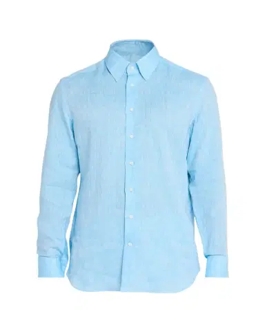 Bergdorf Goodman Men's Heathered Cotton Button-Down Shirt | Thumbnail 1