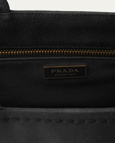 Prada Jardiniere Small Cotton Canvas Top-Handle Bag | Thumbnail 3 Prada Jardiniere Small Cotton Canvas Top-Handle Bag | Thumbnail 3