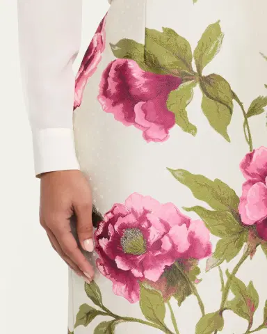 Carolina Herrera Floral Jacquard Midi Pencil Skirt | Thumbnail 5 Carolina Herrera Floral Jacquard Midi Pencil Skirt | Thumbnail 5