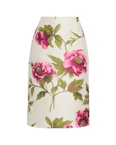 Carolina Herrera Floral Jacquard Midi Pencil Skirt | Thumbnail 1 Carolina Herrera Floral Jacquard Midi Pencil Skirt | Thumbnail 1