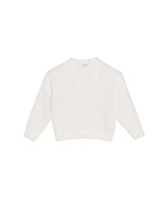 Brunello Cucinelli Linen-Blend Sequin V-Neck Sweater