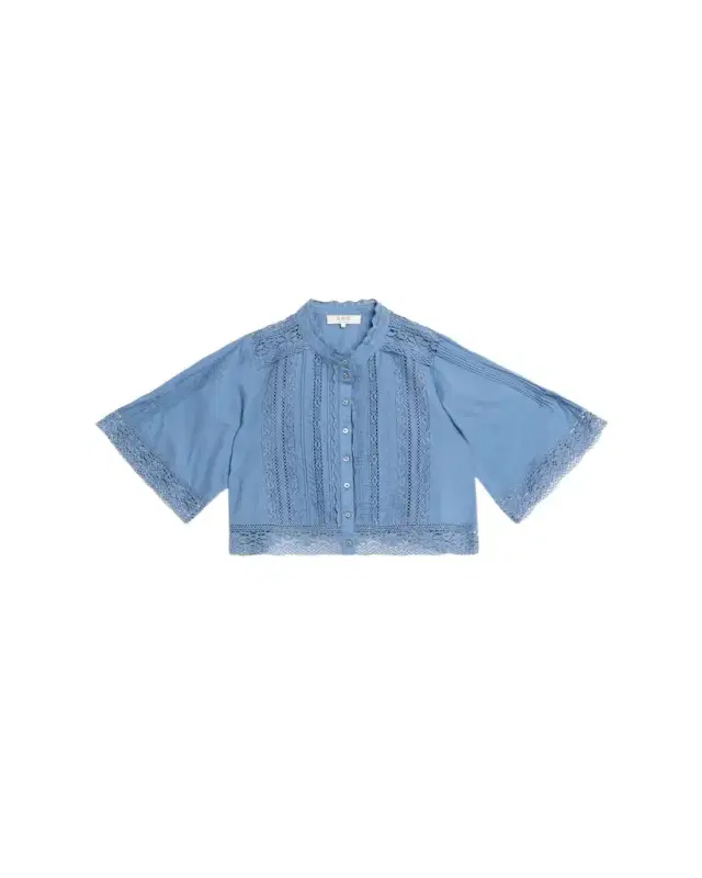 Pippa Embroidered Short-Sleeve Blouse