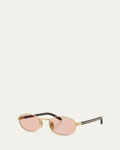 Prada PR B53S Steel Oval Sunglasses | Thumbnail 2 Prada PR B53S Steel Oval Sunglasses | Thumbnail 2
