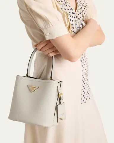 Prada Panier Saffiano Leather Top-Handle Bag | Thumbnail 2