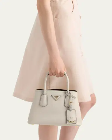 Prada Double Saffiano Leather Top-Handle Bag | Thumbnail 2
