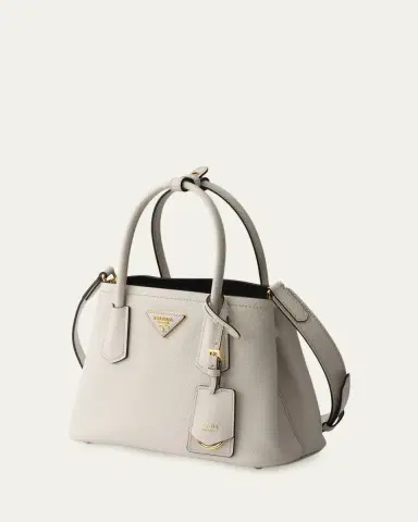 Prada Double Saffiano Leather Top-Handle Bag | Thumbnail 3