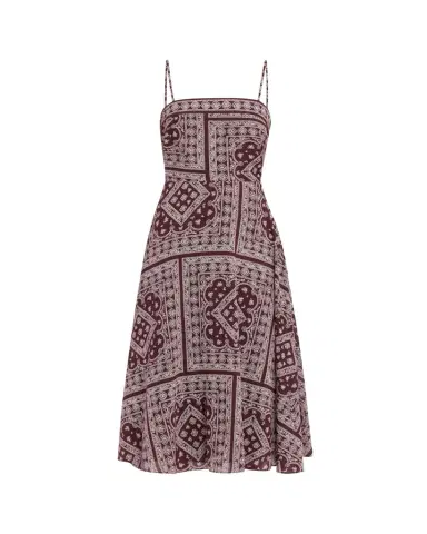 Veronica Beard Kitt Bandana-Print Midi Dress | Thumbnail 1