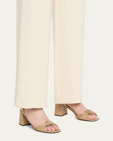 Prada 65mm Mignon Knotted Leather Sandals | Thumbnail 2 Prada 65mm Mignon Knotted Leather Sandals | Thumbnail 2
