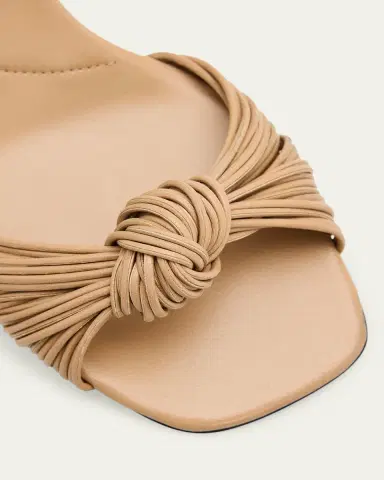 Prada 65mm Mignon Knotted Leather Sandals | Thumbnail 5 Prada 65mm Mignon Knotted Leather Sandals | Thumbnail 5