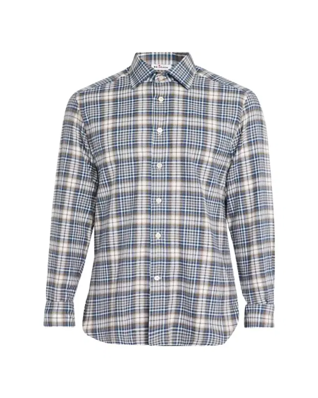 Men's Cotton Plaid Classic Fit Button-Down Shirt