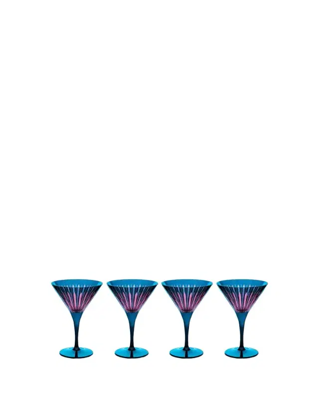 L'Objet Prism 8 oz. Martini Glasses, Set of 4