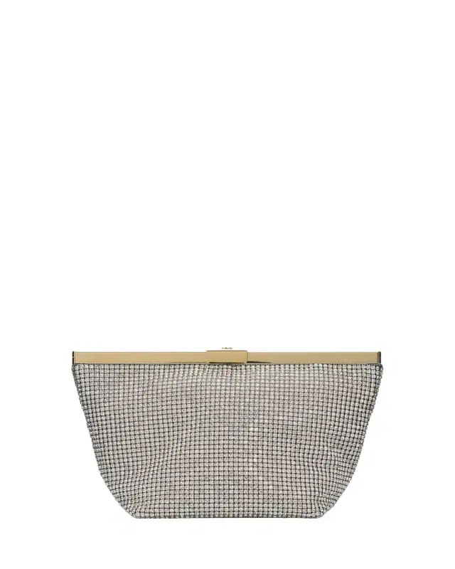 Jimmy Choo Ganache Crystal Mesh Clutch Bag