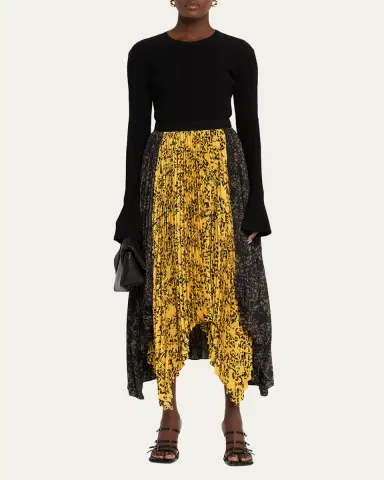 Proenza Schouler Paulina Pleated Georgette Skirt | Thumbnail 2 Proenza Schouler Paulina Pleated Georgette Skirt | Thumbnail 2