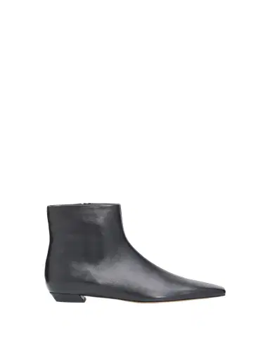Proenza Schouler Trap Flat Leather Ankle Boots | Thumbnail 1 Proenza Schouler Trap Flat Leather Ankle Boots | Thumbnail 1