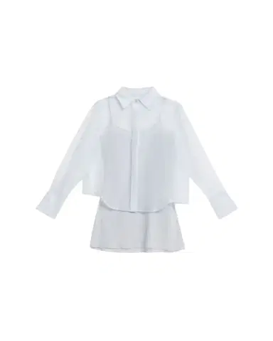 Simkhai Loen Long-Sleeve Organza Shirt | Thumbnail 1 Simkhai Loen Long-Sleeve Organza Shirt | Thumbnail 1