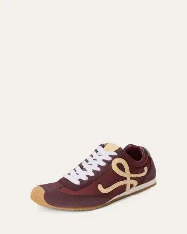 Loewe Men's Ballet Runner 2 Nylon and Suede Sneakers | Thumbnail 2
