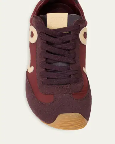 Loewe Men's Ballet Runner 2 Nylon and Suede Sneakers | Thumbnail 3