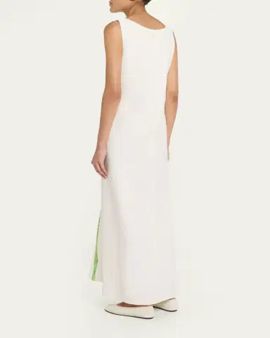 Lafayette 148 New York Sleeveless Flower Silk-Linen Maxi Dress | Thumbnail 3 Lafayette 148 New York Sleeveless Flower Silk-Linen Maxi Dress | Thumbnail 3