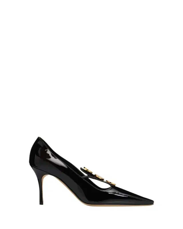 Manolo Blahnik Khafre 5mm Leather Pumps
